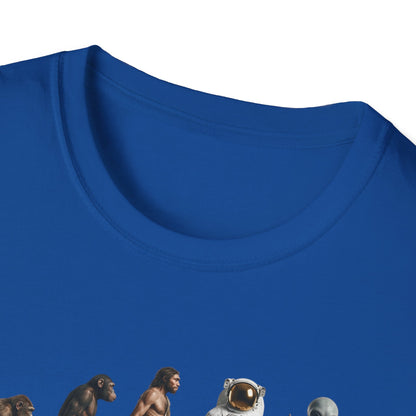 Evolution of Man to Alien T-Shirt — Ape to Alien Graphic Tee