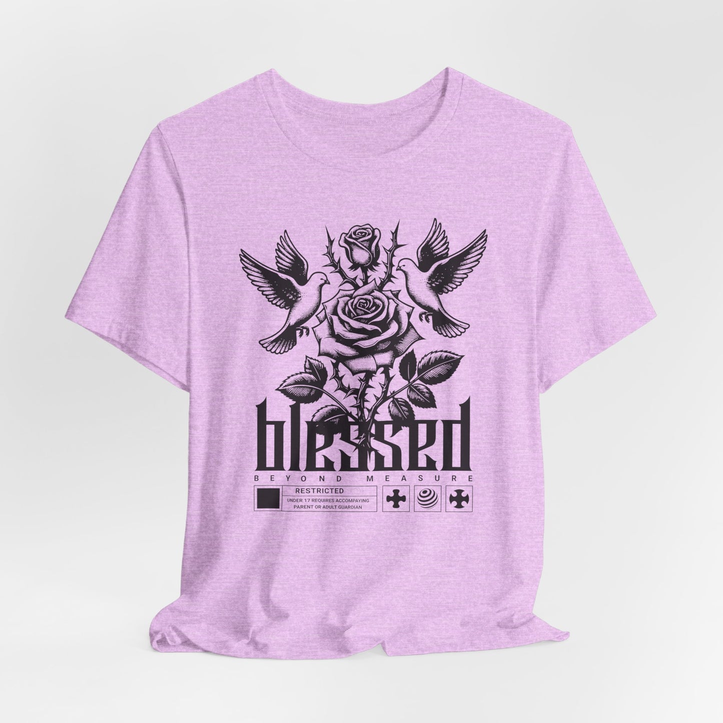 Blessed Rose Tee — Vintage Floral Graphic T‑Shirt