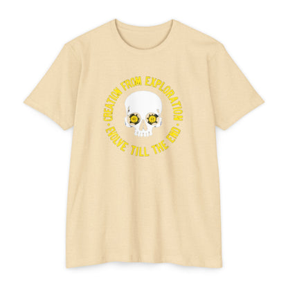 Skull Exploration T-Shirt | Unisex Tee for Adventurers, Fun Graphic Tee, Unique Gift for Explorers, Perfect for Casual Days, Evolution Theme