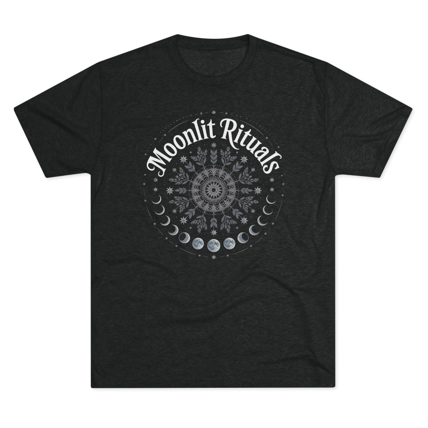 Moonlit Rituals Tee — Crescent Moon Phases Graphic T-Shirt