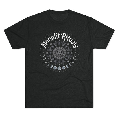 Moonlit Rituals Tee — Crescent Moon Phases Graphic T-Shirt