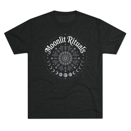 Moonlit Rituals Tee — Crescent Moon Phases Graphic T-Shirt
