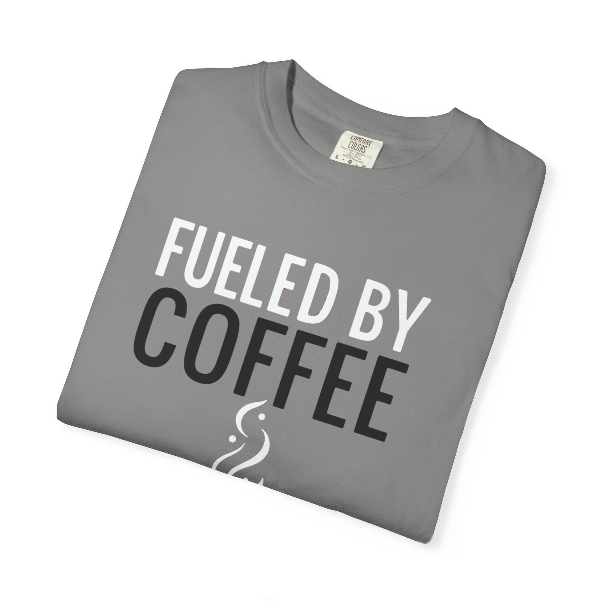 Fueled by Coffee Unisex Garment-Dyed T-Shirt - Psychonaut Swag