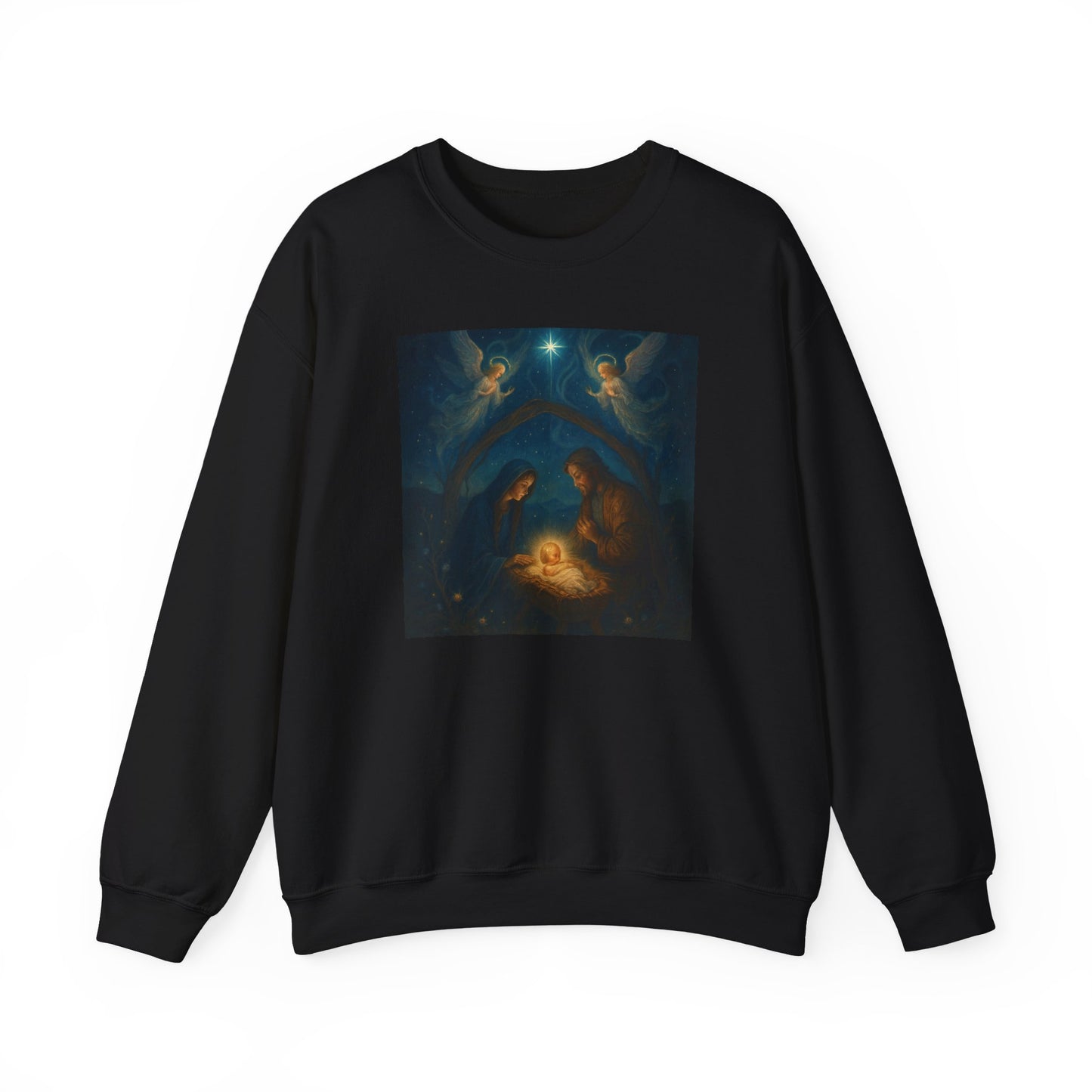 Nativity Crewneck Sweatshirt - Holy Family Christmas Sweatshirt