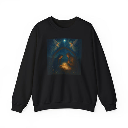 Nativity Crewneck Sweatshirt - Holy Family Christmas Sweatshirt