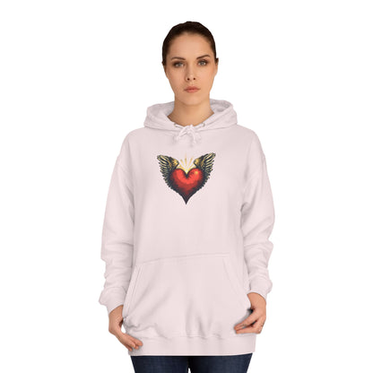 Free Heart, Unisex College Hoodie