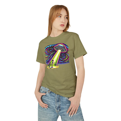 A Wild Trip, UFO sighting, Unisex Garment-Dyed Heavyweight Cotton Tee - Psychonaut Swag