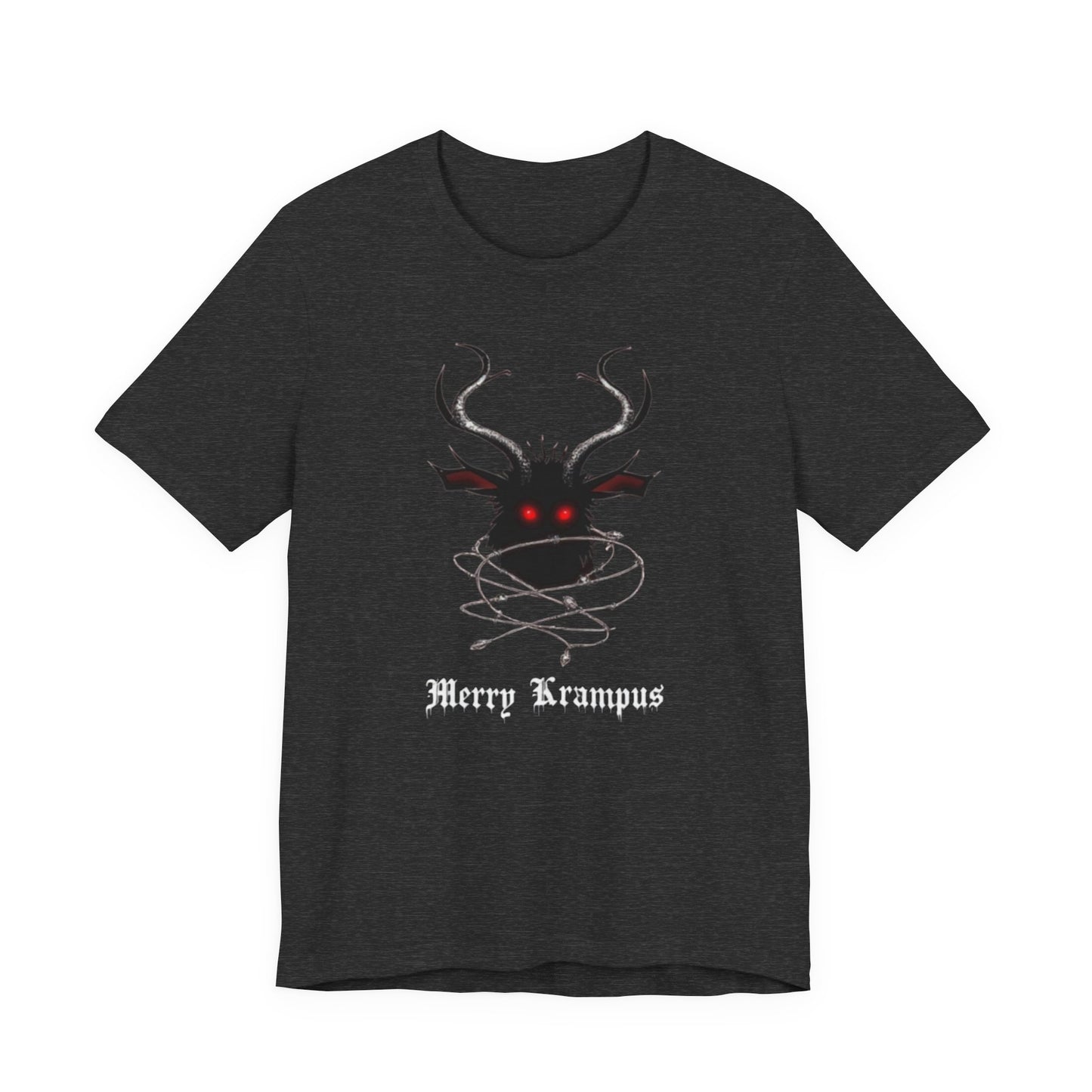 Krampus Graphic Tee — "Merry Krampus" Holiday Horror T-Shirt
