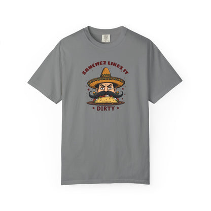 "Dirty Taco" Moustache and Sombrero Taco Graphic Tee