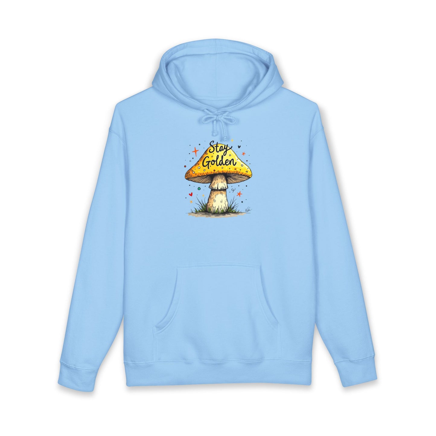 Stay Golden Mushroom Hoodie — Cozy Nature Graphic Pullover