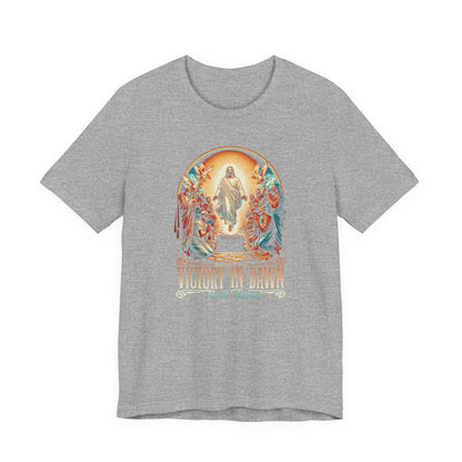 Victory in Dawn Christian T-Shirt — Resurrection Easter Tee