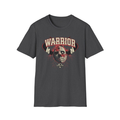 Warrior Hockey Mask T-Shirt — Vintage Sports Skull Design