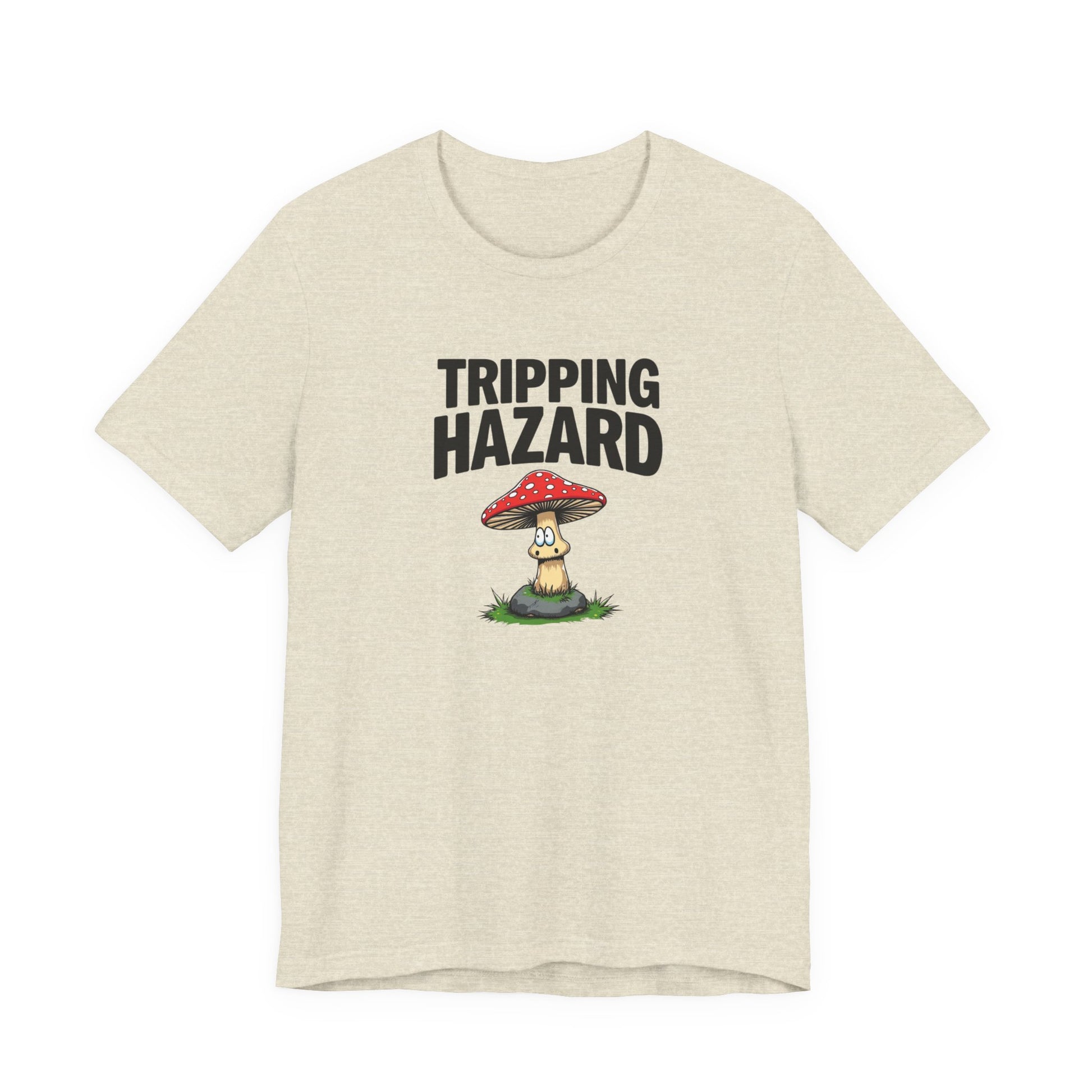 Tripping Hazard Mushroom Tee, Unisex Short Sleeve Shirt, Nature Lover Gift, Funny Graphic Shirt, Eco-Friendly Apparel, Mushroom [...] - Psychonaut Swag