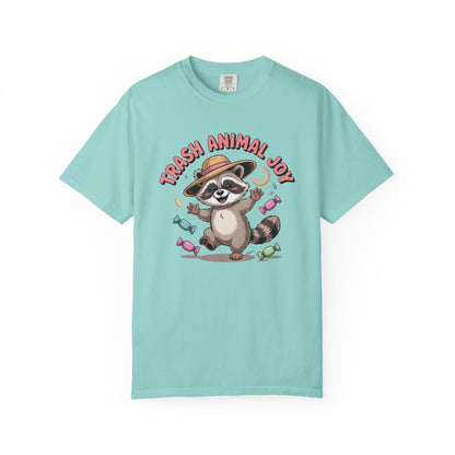 Trash Animal Joy Raccoon T-Shirt — Cute Candy-Loving Graphic Tee