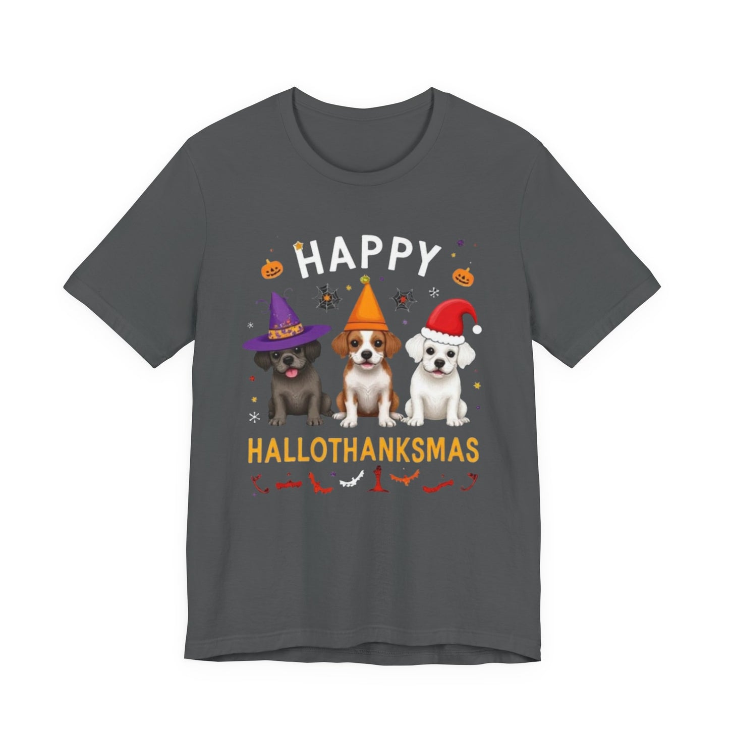 Holiday Trifecta tee, Funny Halloween T-Shirt for Parties, Unisex Short Sleeve Tee, Spooky Holiday Apparel, Gift for Halloween Lovers