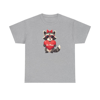 Raccoon Valentines Unisex Heavy Cotton Tee