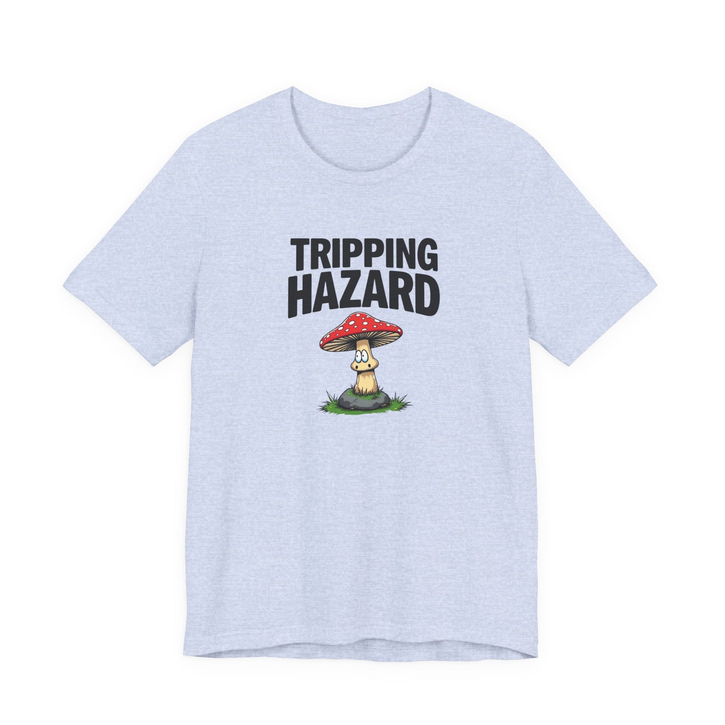 Tripping Hazard Mushroom Tee, Unisex Short Sleeve Shirt, Nature Lover Gift, Funny Graphic Shirt, Eco-Friendly Apparel, Mushroom [...] - Psychonaut Swag