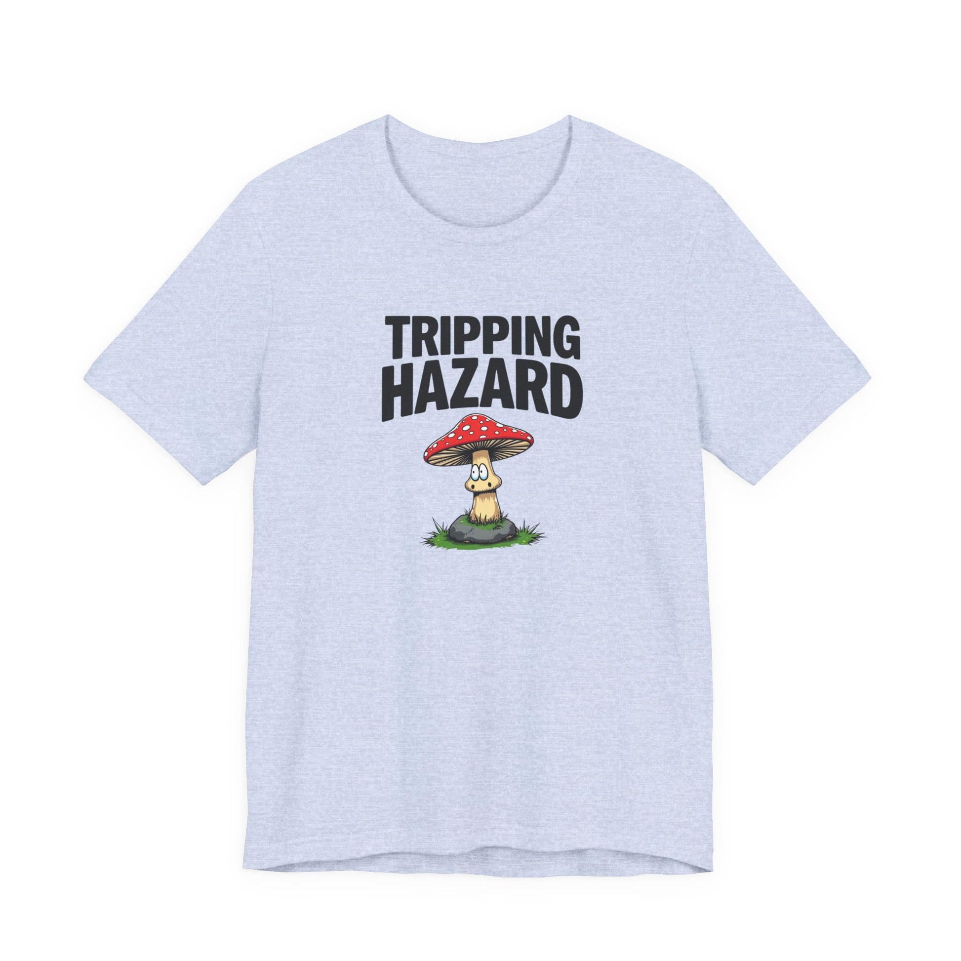 Tripping Hazard Mushroom Tee, Unisex Short Sleeve Shirt, Nature Lover Gift, Funny Graphic Shirt, Eco-Friendly Apparel, Mushroom [...] - Psychonaut Swag