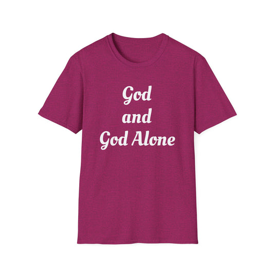God Alone, Unisex Softstyle T-Shirt - Psychonaut Swag