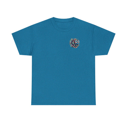 Psychedelic Fish Graphic Unisex Heavy Cotton Tee - Fun & Vibrant Apparel - Psychonaut Swag