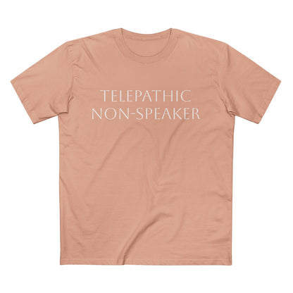 Telepathic Non-Speaker, Adult Staple Tee - Psychonaut Swag