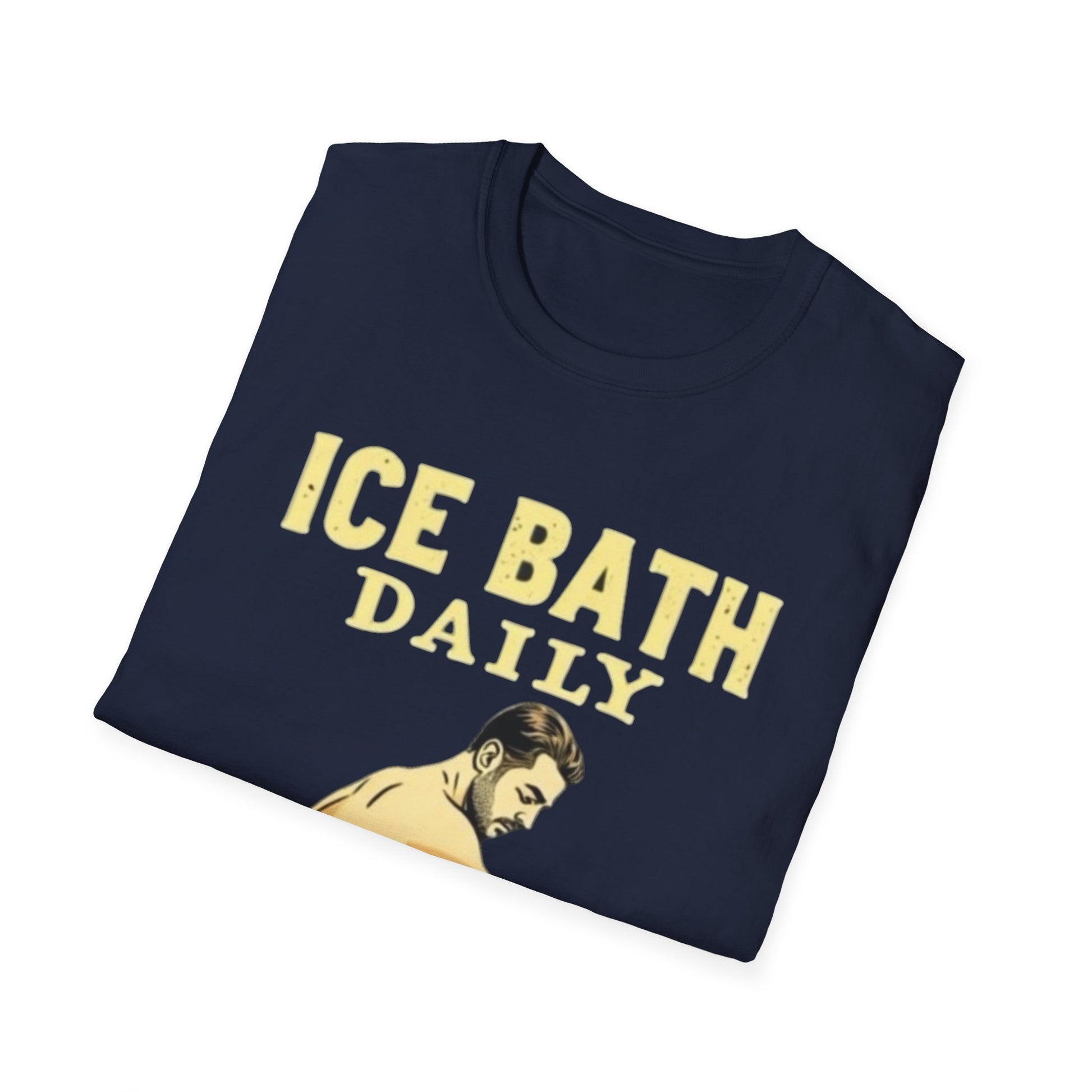 Ice Bath Daily Survivor Unisex Softstyle T-Shirt, Motivational Tee, Gift for Survival Enthusiasts, Fitness Apparel, Recovery Shirt - Psychonaut Swag