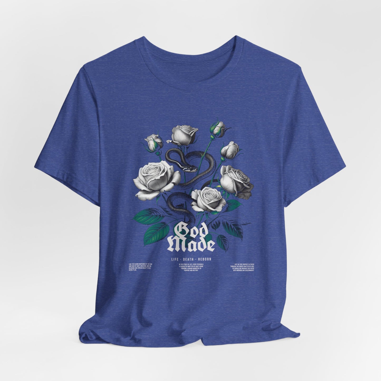 Rose and Snake Graphic Tee – Gothic Floral Vintage Shirt