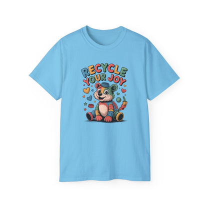 Recycle Your Joy Panda Tee — Cute Eco-Friendly Positive Message T-Shirt