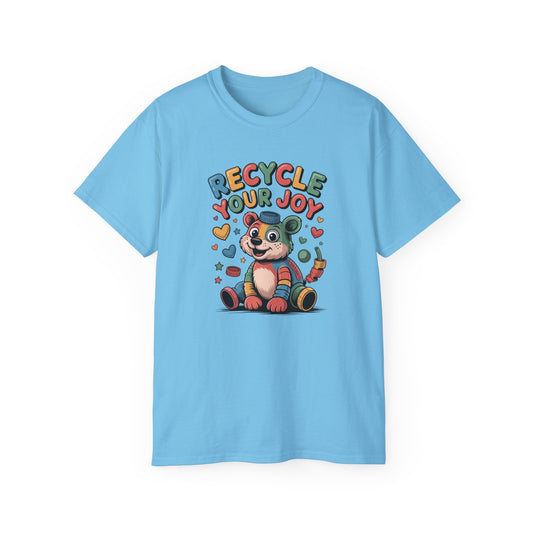 Recycle Your Joy Panda Tee — Cute Eco-Friendly Positive Message T-Shirt