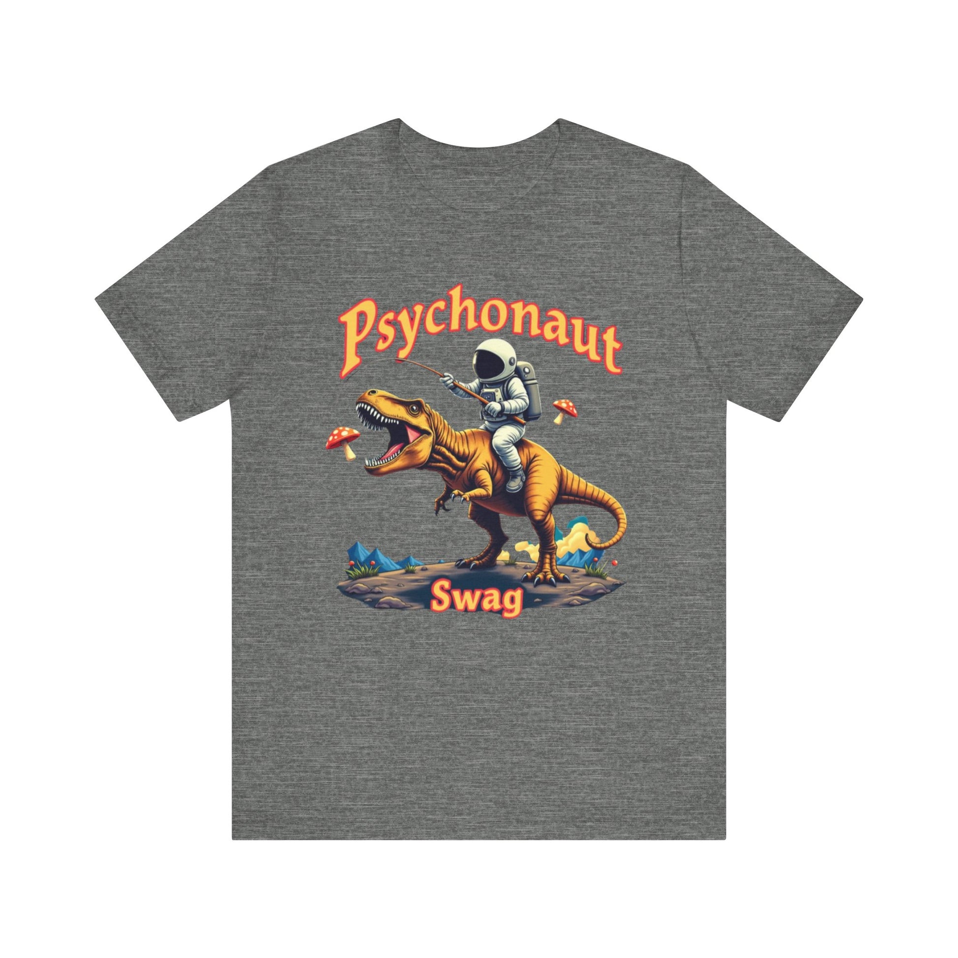 Psychonaut T-Rex Tee - Cool Retro Unisex Jersey Short Sleeve Shirt, Perfect for Gifts, Festivals, and Everyday Wear - Psychonaut Swag