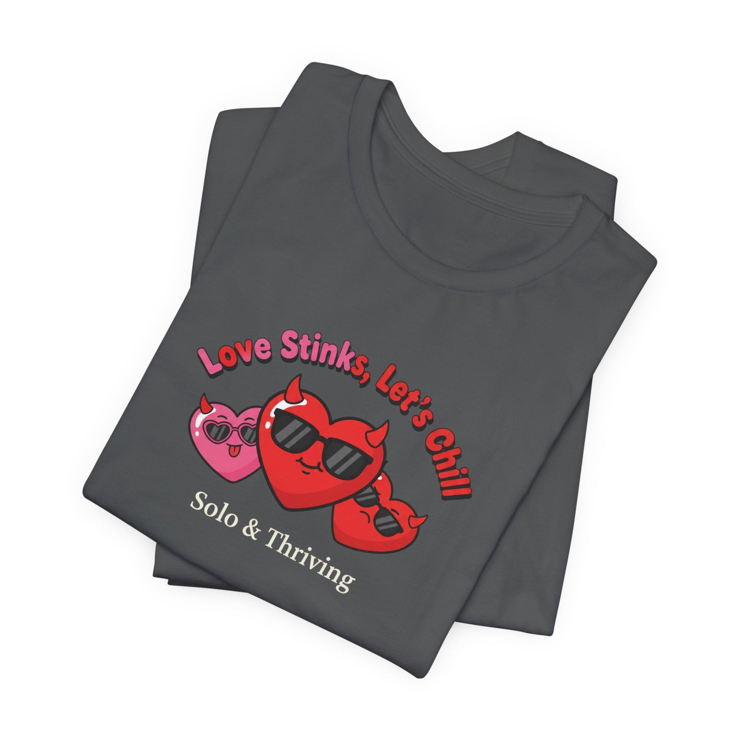 Love Smiles Tee — Retro Heart Sunglasses Graphic T-Shirt