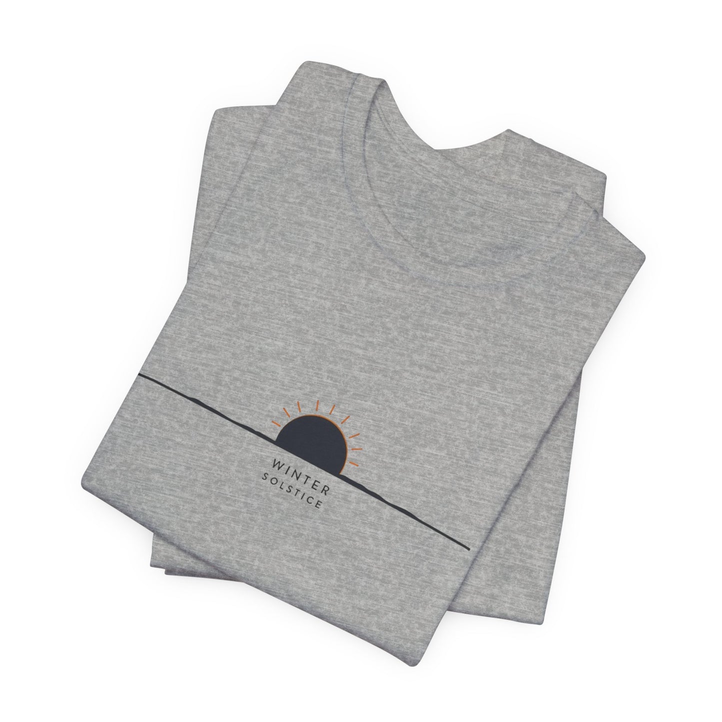 Sunrise Minimalist Tee — "Winter Solstice" Graphic T-Shirt