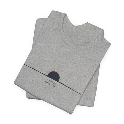 Sunrise Minimalist Tee — "Winter Solstice" Graphic T-Shirt