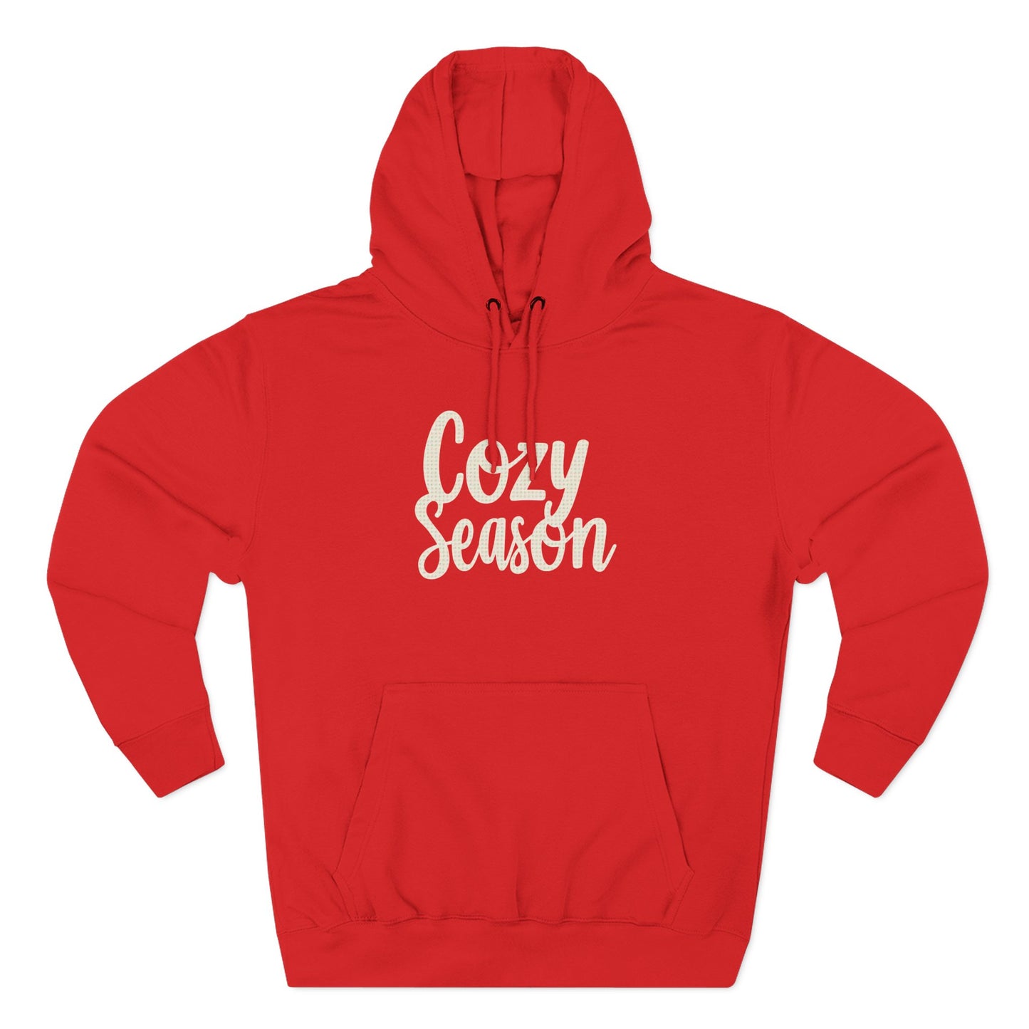 Cozy Season Hoodie — Soft Fleece Pullover with Script Graphic