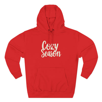 Cozy Season Hoodie — Soft Fleece Pullover with Script Graphic