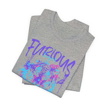 Furious Tiger, Unisex Jersey Short Sleeve Tee
