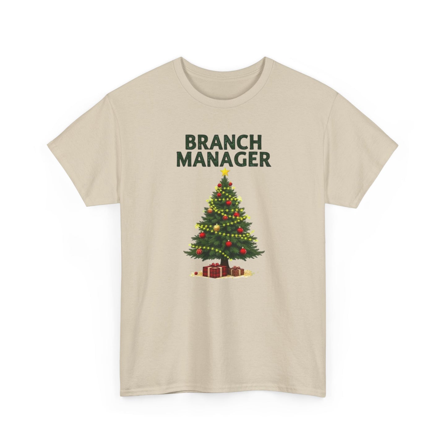 Branch Manager Christmas T‑Shirt - Funny Office Xmas Tree Tee