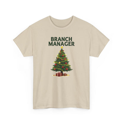 Branch Manager Christmas T‑Shirt - Funny Office Xmas Tree Tee