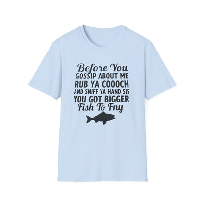 Funny Fish Fry, Unisex Softstyle T-Shirt