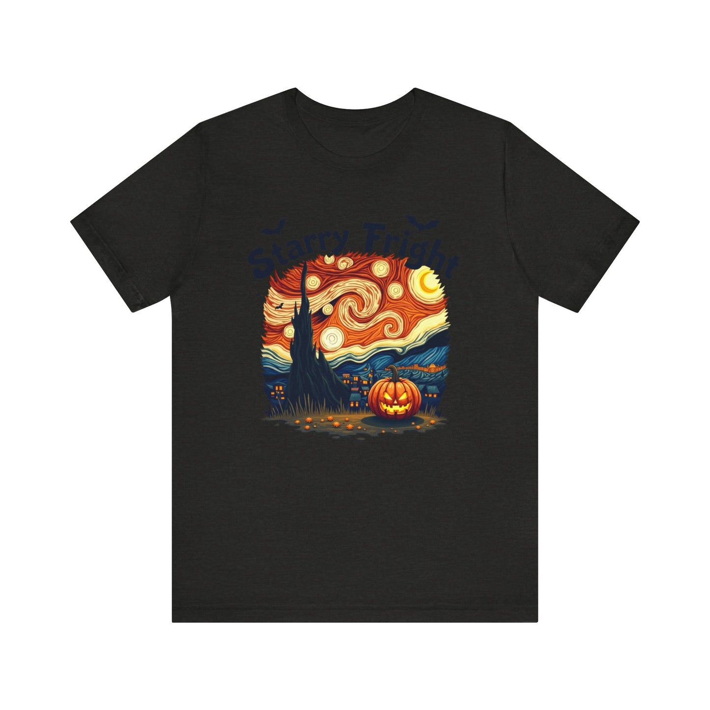 Starry Fright Halloween Tee, Unisex Ghost Graphic Shirt, Spooky Fall Fashion, Halloween Costume Tee, Pumpkin Art T-Shirt, Gift for [...]