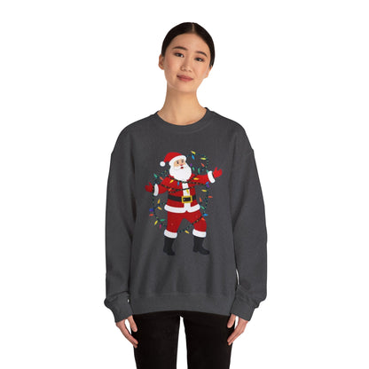 Christmas Santa Lights Crewneck Sweatshirt