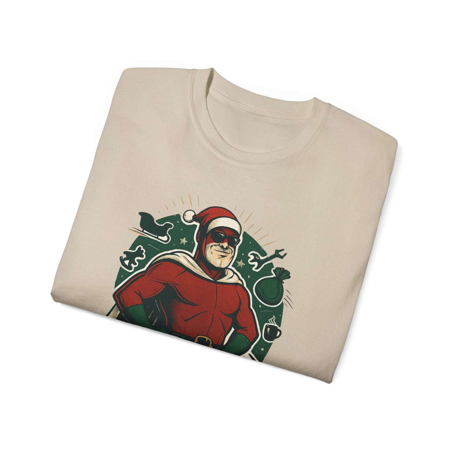 Santa Dad T-Shirt — Retro Vintage Father Christmas Tee for Dads