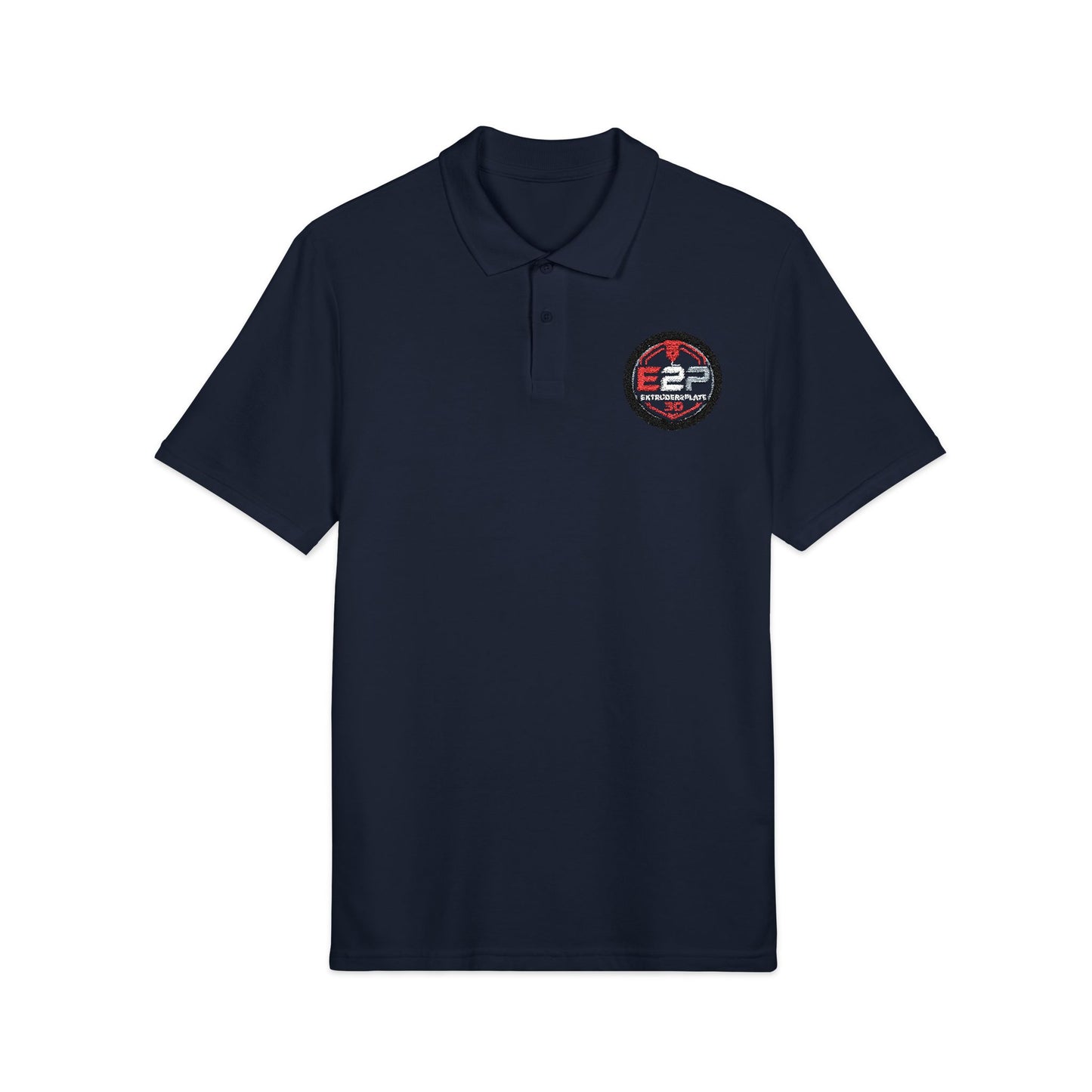 Extruder2plate, Unisex Pique Polo Shirt (Embroidery)