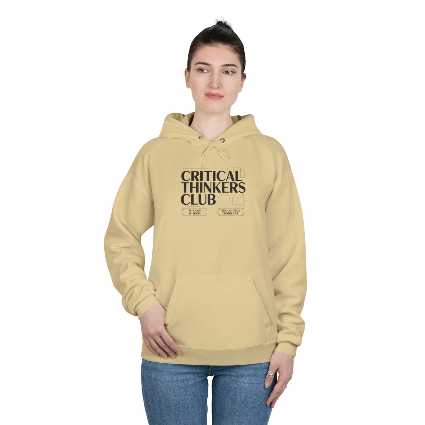 Critical Thinkers Club Hoodie — Graphic Pullover for Students & Intellectuals