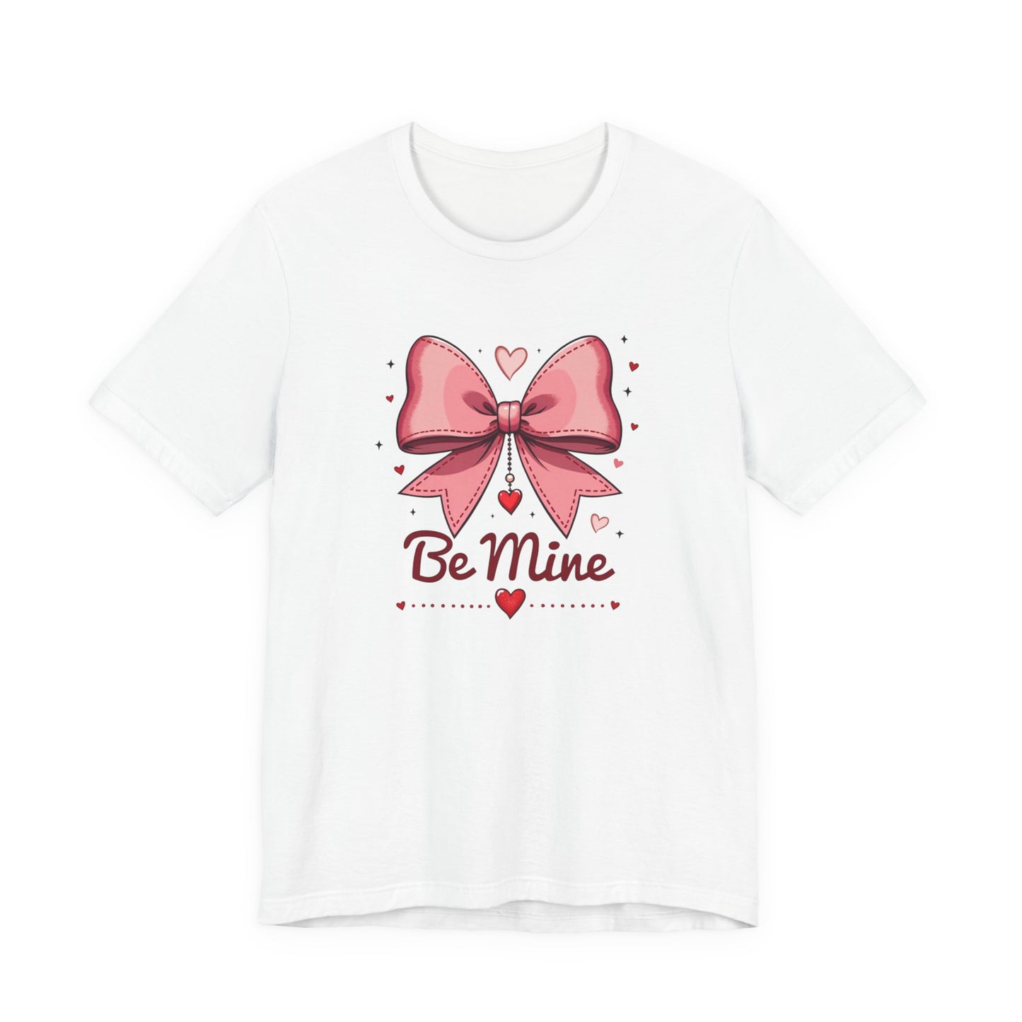 Valentine 'Be Mine' Pink Bow T‑Shirt