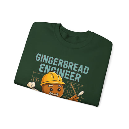 Gingerbread Engineer Sweatshirt — Cute Holiday Builder Graphic Crewneck
