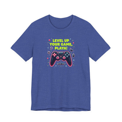 Level Up Your Game Playah! Gaming T-Shirt — Retro Controller Design