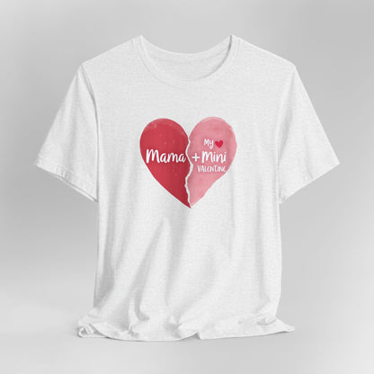 Mama + Mini Valentine T-Shirt — Matching Mother & Child Heart Tee