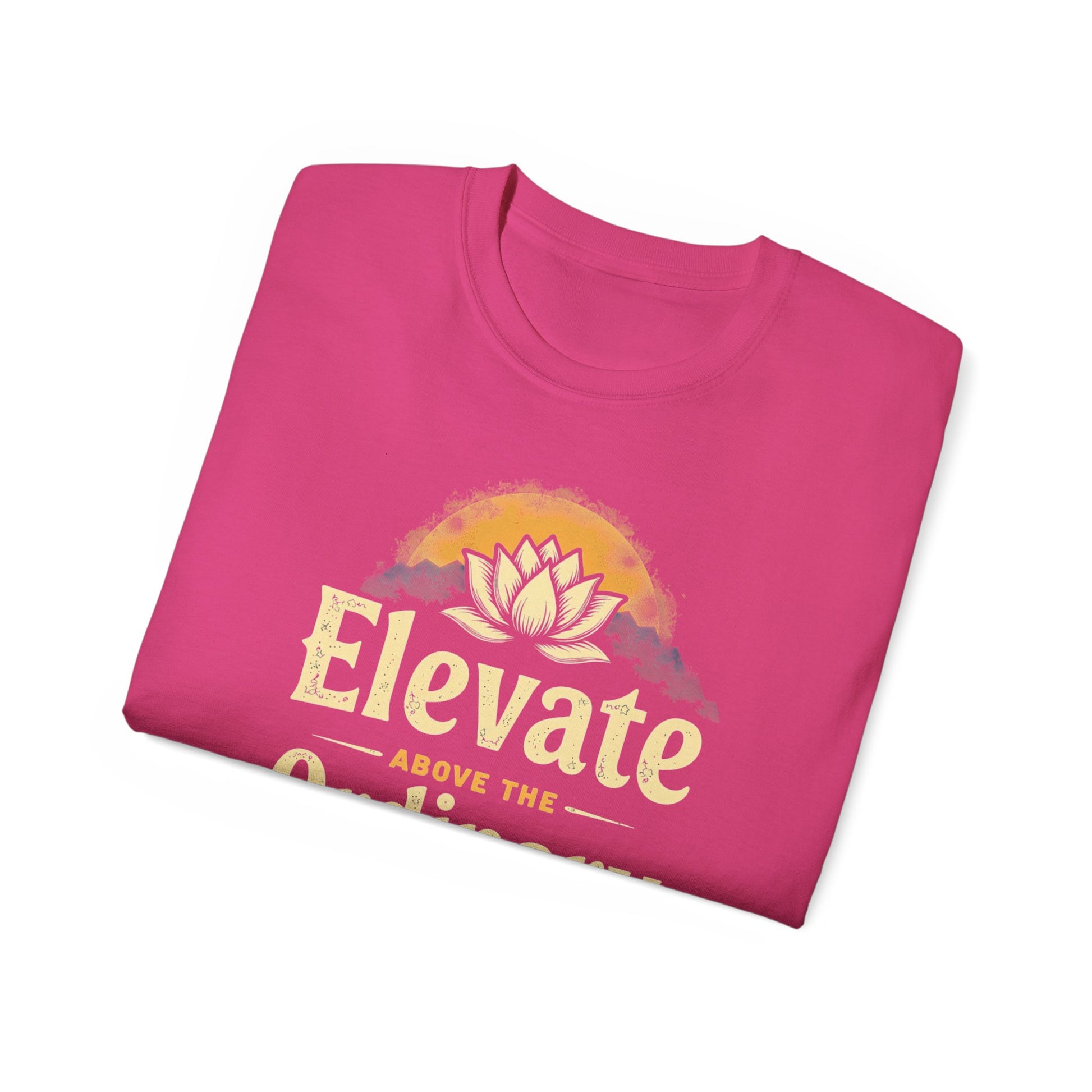 Inspirational Unisex Ultra Cotton Tee - 'Elevate Above the Ordinary' - Psychonaut Swag