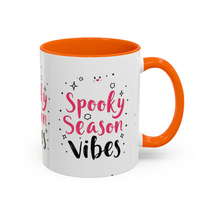 Spooky Season Vibes Accent Coffee Mug (Halloween 11/15oz)
